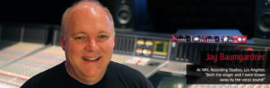 Jay Baumgardner with Sonic Farm Creamer at NRG Recording Studios